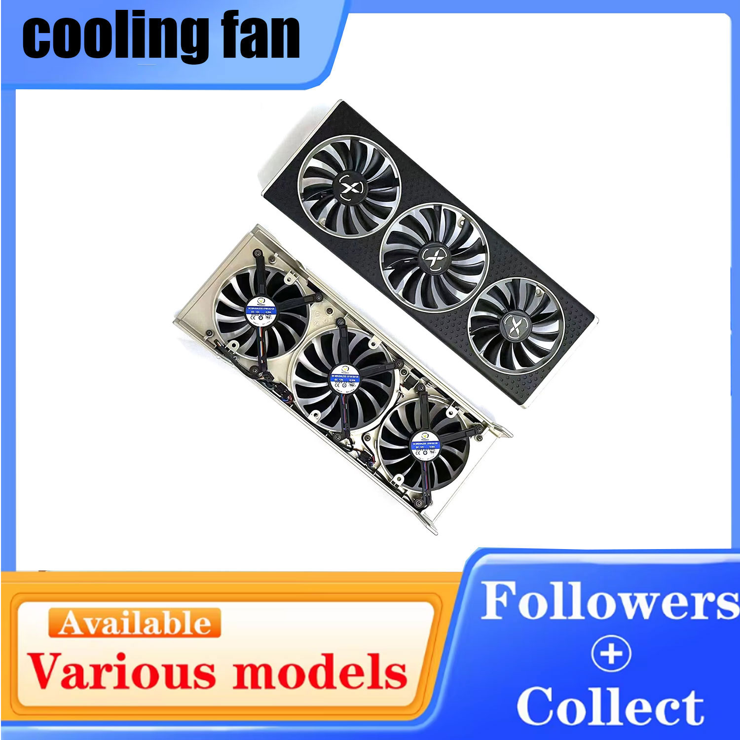 Rx 6700 Xt 12Gb Graphics Card - Koelventilator en behuizing CF9015U12S CF1015U12S geschikt