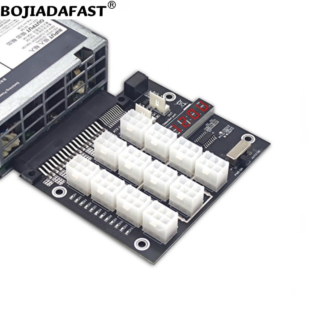 12 Poorten PCI-E 6Pin Connecto - 2400W Server Psu Breakout Board recensie en prijs